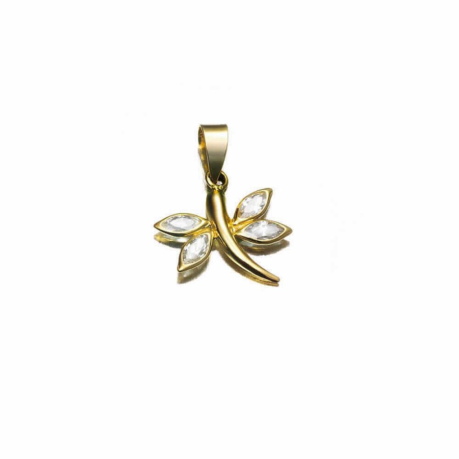 Jolfer Joyeros Colgante Lib Lula Sin Cadena De Oro 18K Con Circonitas Marquise Hot