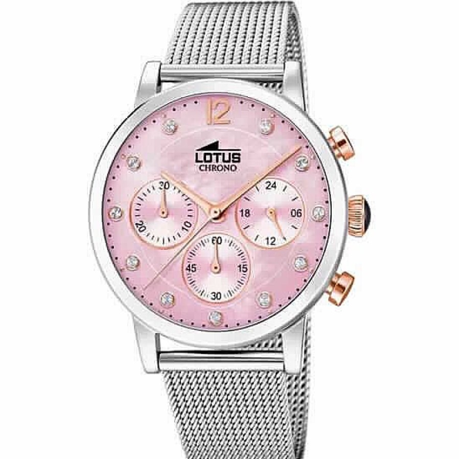 Jolfer Joyeros Reloj Cron Grafo Lotus Mujer Acero 18676/2 Wholesale