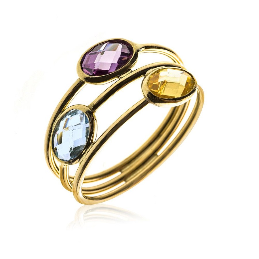 Jolfer Joyeros Anillo De Oro 18K Multicolor Clearance