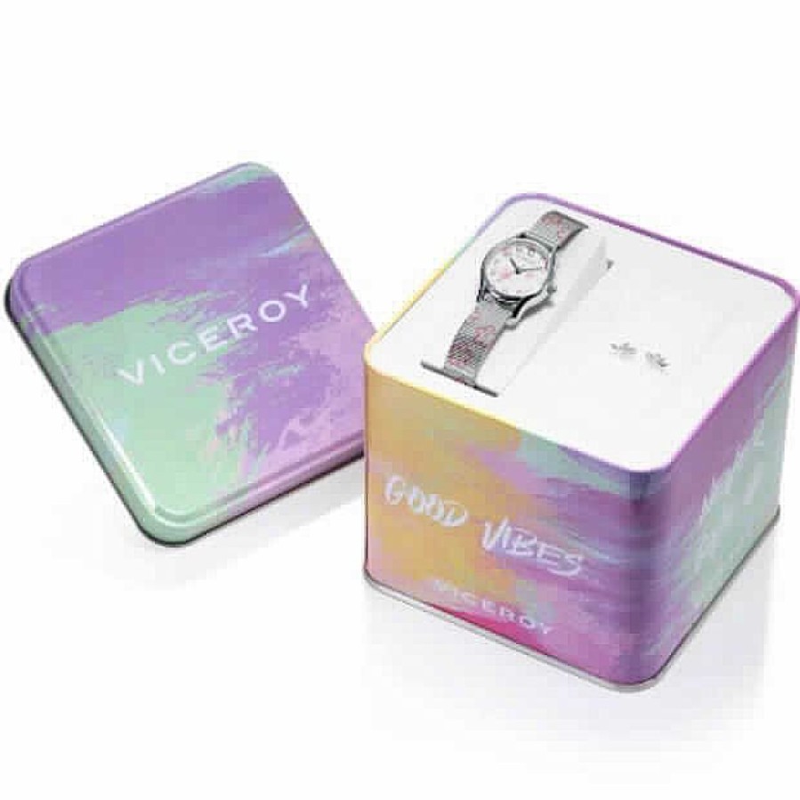 Jolfer Joyeros Pack Reloj Y Pendientes Viceroy Ni A 401254-05 Best