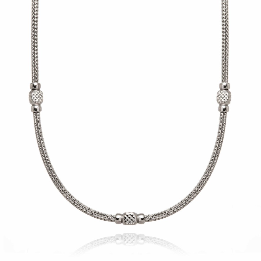 Jolfer Joyeros Collar Figuras Geom Tricas Lapidadas Plata De Ley | 43 Cm Online