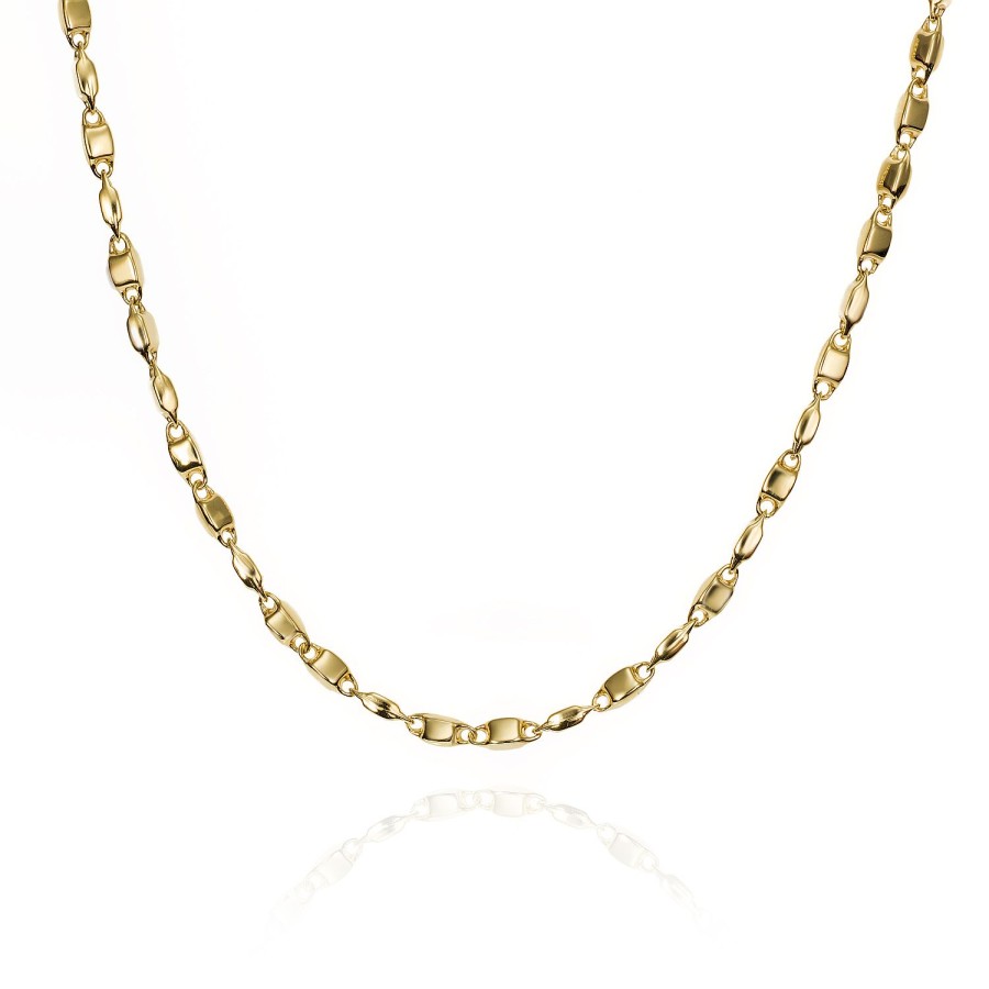 Jolfer Joyeros Collar De Oro Amarillo 18K Con Eslabones Cuadrados Online